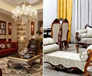 انواع مبلمان کلاسیک (فرانسوی، ایتالیایی، انگلیسی، نئوکلاسیک)؛ قیمت و ست با دکوراسیون