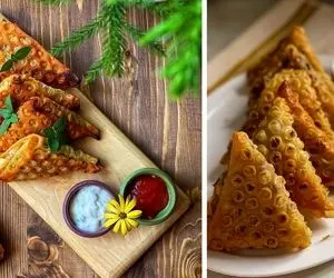 طرز تهیه سمبوسه مرغ و قارچ؛ یه فینگرفود خفن واسه افطاری که سُفرتو حسابی خاص میکنه
