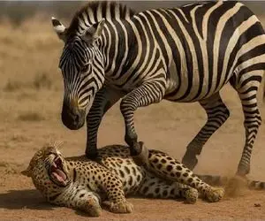 جذابیت حیات وحش / پلنگ خشم خر راه راه برافروخت دفترش بسته شد