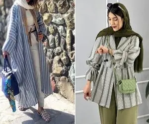 ایده استایل با مانتو لنین راه راه / میخوای قدبلند دیده شی پاشنه بلندُ ولش اینو بچسب