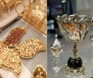 ظروف آجیل خوری جدید و شکیل 1404؛ پذیرایی فوق شیک و در شان خانوم های کدبانو