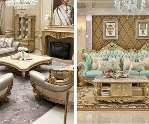 انواع چیدمان مبل سلطنتی یا همون استیل در پذیرایی / بزرگ بودنشون دست و پا گیره؟ پس بیا