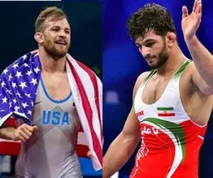 ساعت کشتی فینال حسن یزدانی با دیوید تیلور جمعه 25 شهریور