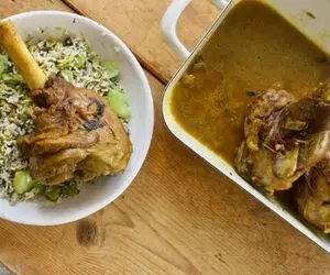 طرز تهیه باقالی پلو با ماهیچه مجلسی و خوشمزه