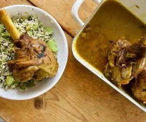 طرز تهیه باقالی پلو با ماهیچه مجلسی و خوشمزه