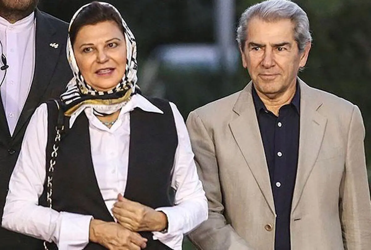 فرامرز قریبیان به همراه همسر دومش مهشید بازرگانی