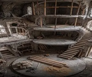 معماری خلاقانه؛ خونه رو تریبلکس بهم مرتبط ساختن رو تخت دراز میکشن خطر سقوط دارن