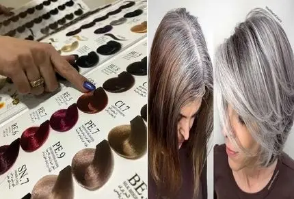 بهترین رنگ مو برا موهای سفید؛ با اینا موی سفید محو میشه هیچ با حموم رفتنم کمرنگ نمیشه
