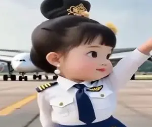 آواز شاد؛ رقص ترند اینستاگرام خانم خلبان تو باند فرودگاه که خیلی خفن و باحاله