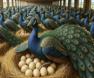 فرآوری طاووس؛ تبدیل زیبایی به ثروت! پشت‌پرده‌ از تخم تا درآمد دلاری با پرورش طاووس