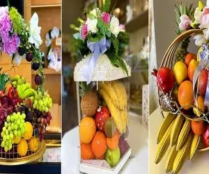 میوه آرایی شیک حنابندون؛ خانواده داماد که عروسشو دوست داشته باشه اینجوری دیزاین میکنه