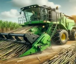 ماشین های کشاورزی ابر؛ این هیولا مدرن با برداشت نیشکر هر دقیقه قد یه قنادی شکر میسازه