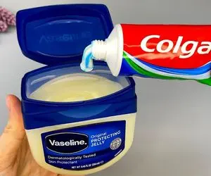 ترفندهای خانگی؛ مخلوط خمیر دندان و وازلین میشه یه تمیز کننده نامبر وان