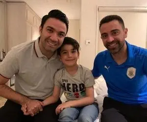 ژاوی و نکونام بار دیگر بهم رسیدند؛ رفقای صمیمی رقیب‌های قدیمی