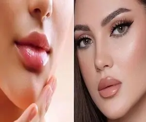 حجیم سازی لب ها بدون تزریق حتی نیم سی سی ژل / با این ترفندها و رنگ رژ قلوه ای میشن