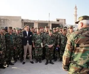 (تصاویر) بشار اسد در خط مقدم جنگ ادلب