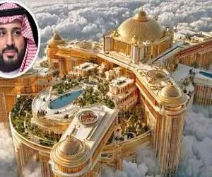 معماری خلاقانه؛ شیخ عرب کاخ ساخته بیلیون دلاری آجر به آجر از طلا زرق و برقش زنندس