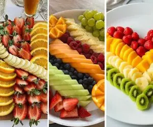 ایده های خلاقانه؛ تزئین سینی میوه ایده ای خلاقانه و اقتصادی