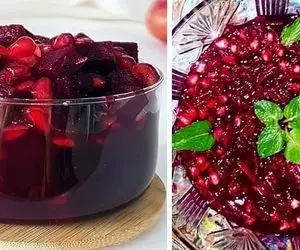 طرز تهیه ترشی لبو و انار / به سریع ترین روش ممکن یه ترشی عالی درست کن