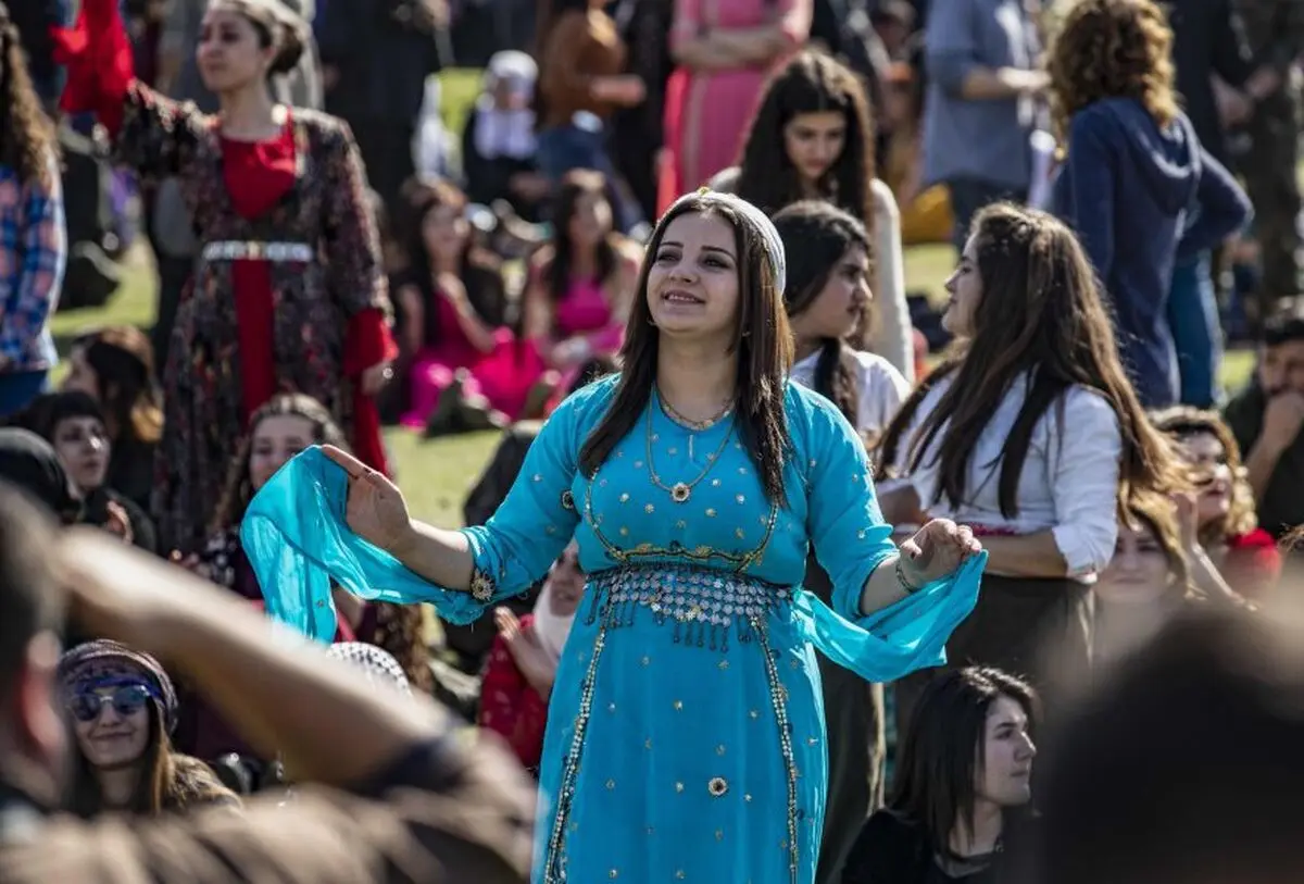 (تصاویر) جشن و شادی زنان کُرد سوری