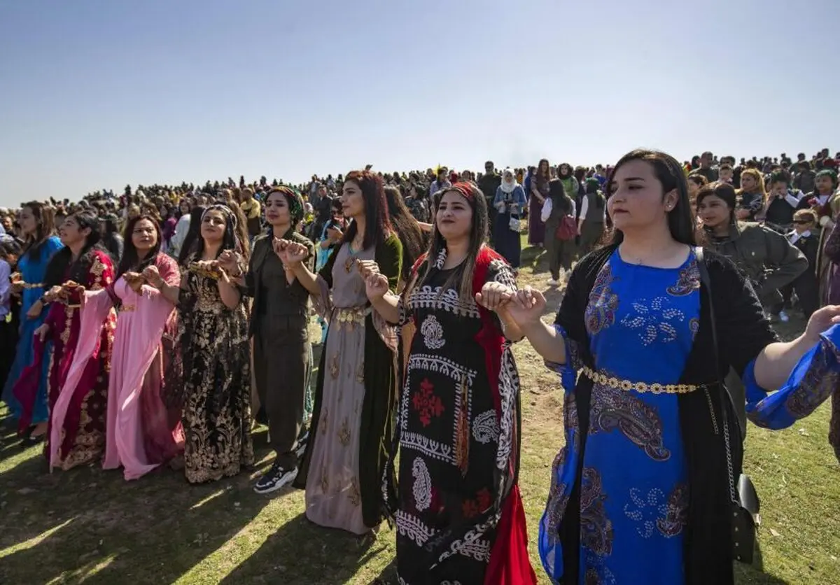 (تصاویر) جشن و شادی زنان کُرد سوری