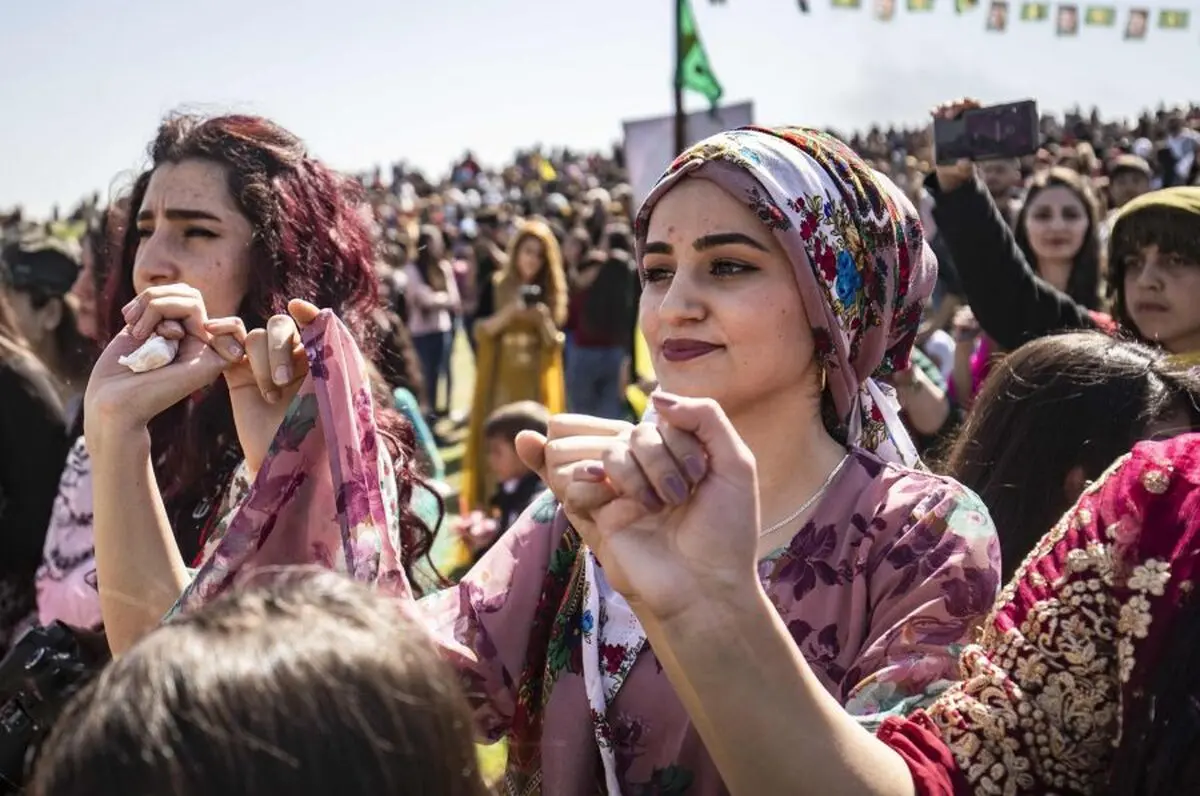 (تصاویر) جشن و شادی زنان کُرد سوری