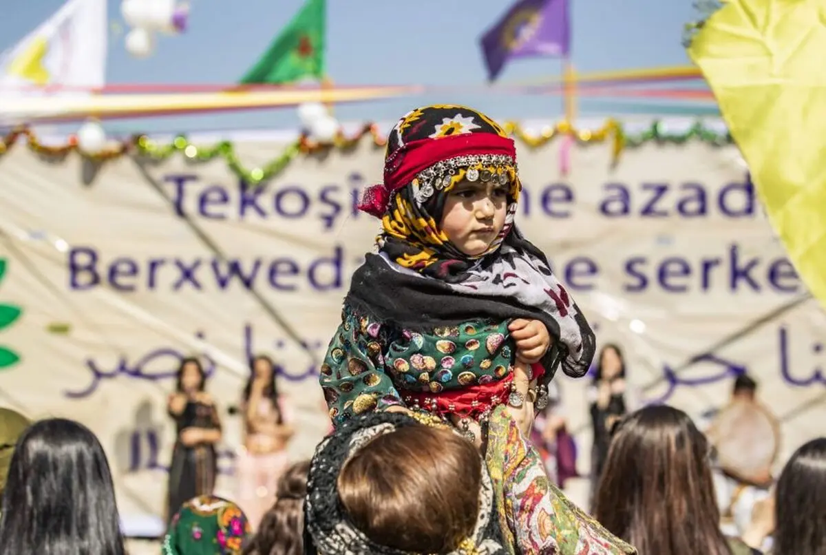 (تصاویر) جشن و شادی زنان کُرد سوری