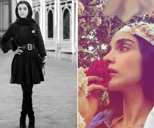 فاز گرفتنِ عجیب "الهه حصاری" با آهنگ میم چ؛ دندونای رووو مخِ خانوم بازیگر تو عکسا!