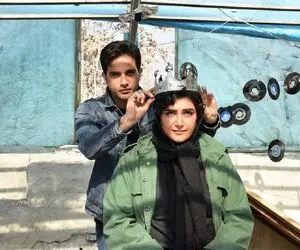 عکس دو نفره و ژست صمیمانه ​باران کوثری و آرمان درویش