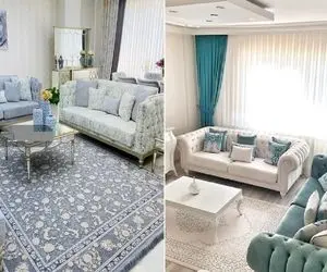 ست کردن فرش و مبل برای شکیل کردن هر چه بیشتر دکوراسیون / روش خانوم های با سلیقه و شیک