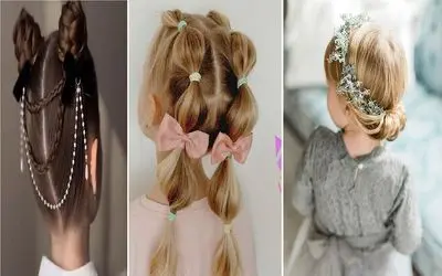 ایده های مدل مو 2025 برای دختربچه ها؛ اینجوری دخترت تو هر مجلس و مهمونی نانازترینه