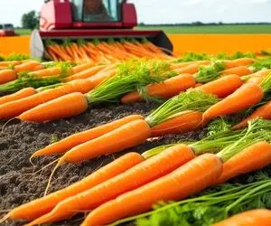 کشاورزی نوین؛ ماشینای صنعتی مدرن برای برداشت هویج از مزارع چند هزار هکتاری