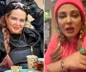 "بهاره رهنما" انگشتر غولِشو نشون همه داد؛ موی صورتی با این اندام چه شود!