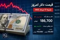 قیمت دلار امروز شنبه 17 مرداد 1405 / کاهش قیمت آزاد، رشد حواله
