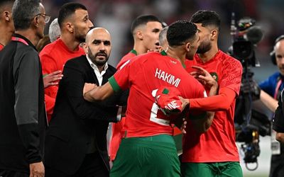 (عکس) حرکت جنجالی چند بازیکن مراکش بعد از باخت به کرواسی