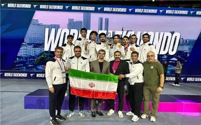 ایران روی سکوی جهان؛ تیم ملی تکواندو مردان نائب قهرمان شد