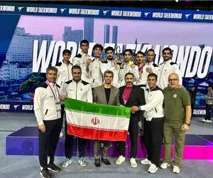 ایران روی سکوی جهان؛ تیم ملی تکواندو مردان نائب قهرمان شد