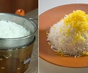 ترفندهای پخت برنج؛ از کجا بفهمیم که برنج آماده آبکش کردن هست یا نه؟