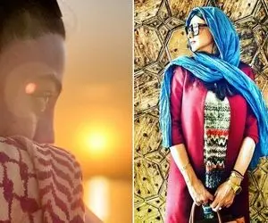 تیپ باحااال "آزاده صمدی" کنار دریا؛ خانوم چه ژست روشنفکری گرفته!