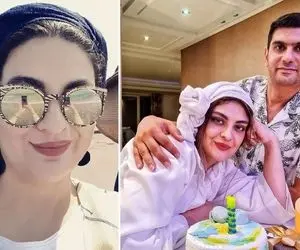 کشف حجاب لیلا ایرانی؛ بازیگر مهران مدیری کشف لباس کرد!