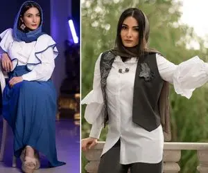 پالتو برَند و خوشگل "سمیرا حسن پور" با شلوارک کوتاه؛ مراسمِ یا فشن شو؟!