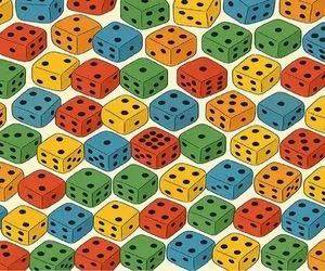 بازی فکری؛ پیدا کردن تاس متفاوت بین اینهمه تاس یه شکل دید فول اچ دی میخواد