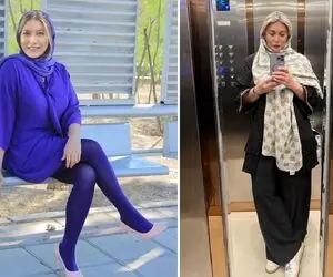 وقتی تیپ "فریبا نادری" جلو مربی سانتی مانتالش کم میاره؛ خانوم بعد ستایش بد چَکی شدا