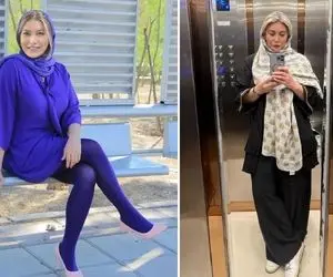 وقتی تیپ "فریبا نادری" جلو مربی سانتی مانتالش کم میاره؛ خانوم بعد ستایش بد چَکی شدا