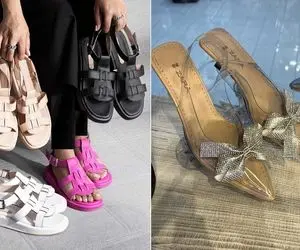 صندل های جدید مد شده / مدل های امسال رو دست کفشای سیندرلا زدن بس که ظریف و شیک و پیکن