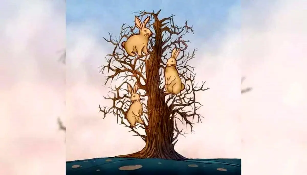 پاسخ-تست-بینایی-یافتن-سه-خرگوش-در-درخت