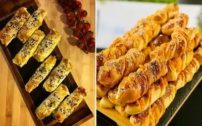 طرز تهیه بورک مرغ و سیب زمینی با خمیر خانگی در فر / طعم بی نظیر از یک غذای ترکی