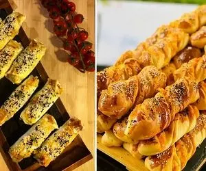 طرز تهیه بورک مرغ و سیب زمینی با خمیر خانگی در فر / طعم بی نظیر از یک غذای ترکی