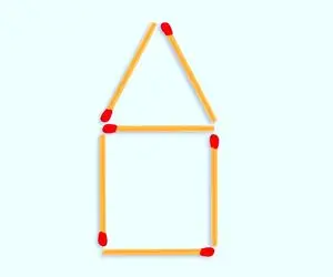 هوش تصویری؛ اگه ادعا داری که نابغه جهان هستی با حرکت دادن 2 تا کبریت 7 تا مثلث بساز!