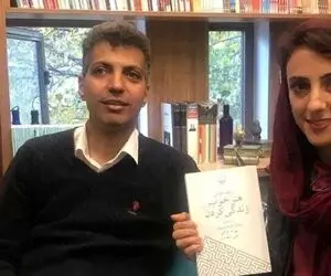 (عکس) الناز رکابی کنار عادل فردوسی‌پور